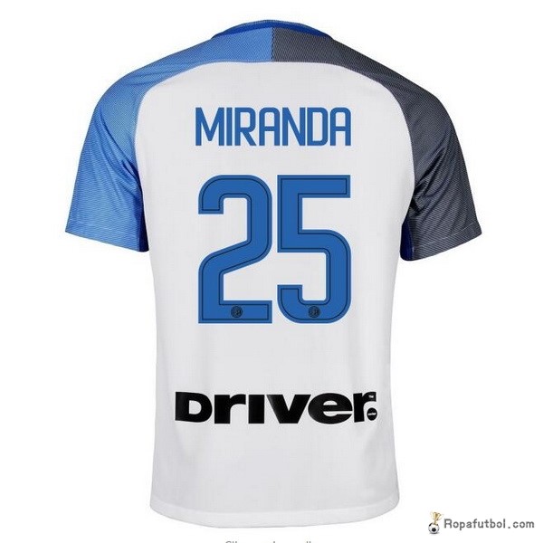 Camiseta Inter de Milán Replica Segunda Ropa Miranda 2017/18